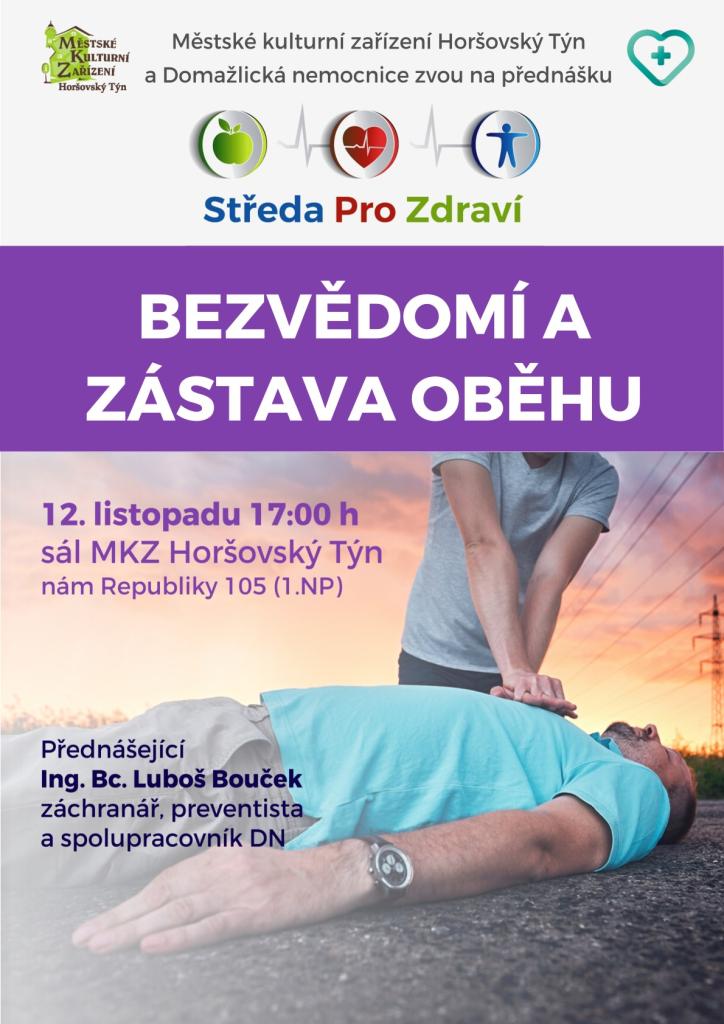 Přednáška Bezvědomí a zástava oběhu