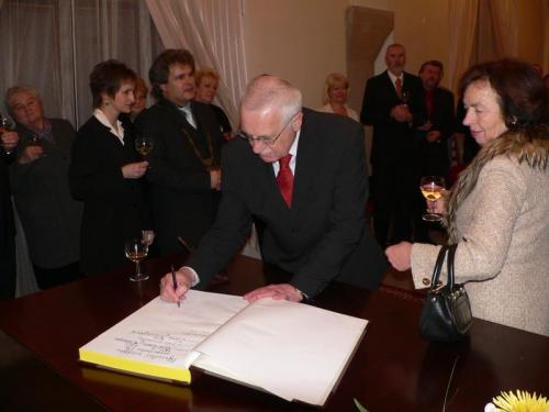 Návštěva prezidenta Václava Klause