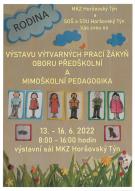 Výstava výtvarných prací žákyň oboru předškolní a mimoškolní pedagogika 1